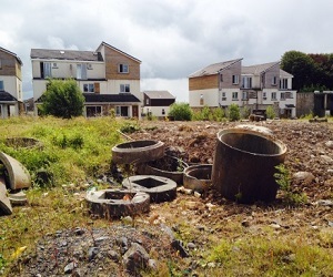 Aisling - Before - fileld with old tyres