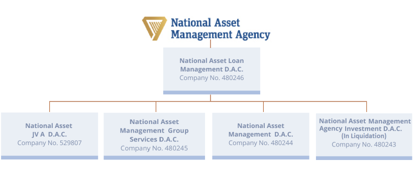 Infographic displaying NAMA Group Structure